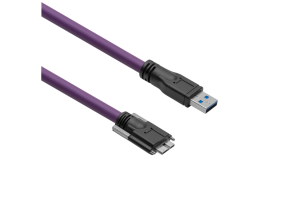 USB 3 HiFlex cable, straight, screwable, 2/3/4/5 m